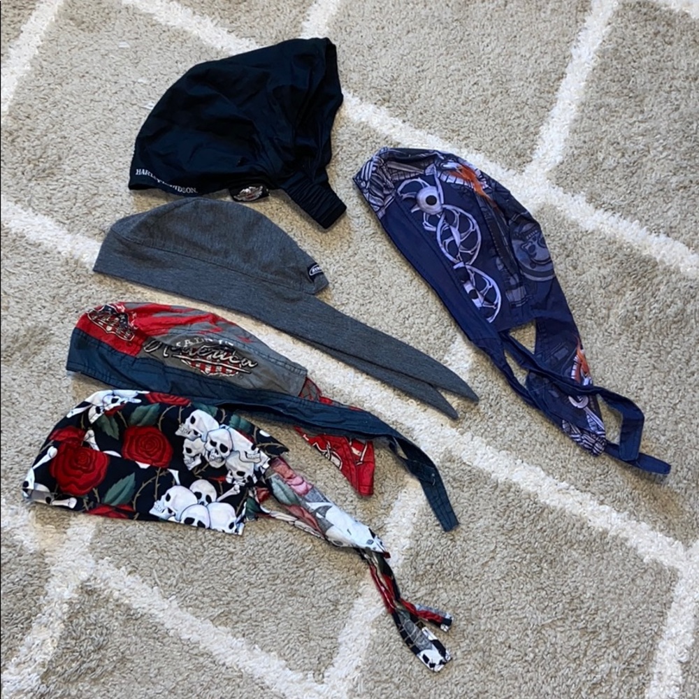 Biker skull caps
